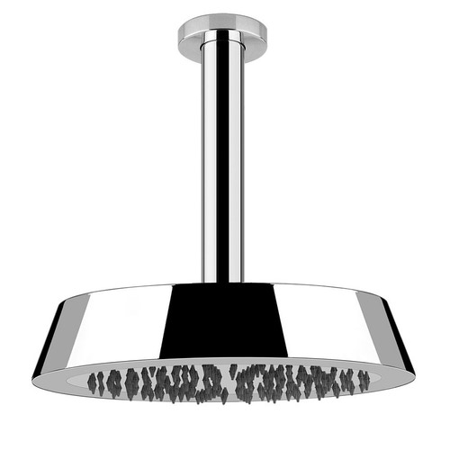 Immagine di Gessi CONO soffione anticalcare a soffitto, orientabile, finitura black metal brushed PVD 45152#707