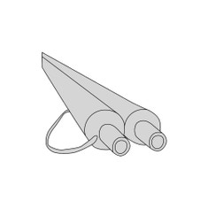Immagine di Bosch Twin-Tube 15-10 Cu Doppia tubazione in rame Ø 15 mm fornita in rotolo da 10 m, con cavo sonda integrato SODC14x15E10