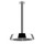 Gessi CONO soffione anticalcare doccia, a soffitto, braccio altezza personalizzabile, finitura black metal PVD 45150#706