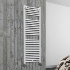 Immagine di Deltacalor CAMBIO scaldasalviette configurazione standard bianco h 1180 mm CA120060B