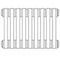 Immagine di Irsap TESI 3 radiatore 9 elementi H.220 L.40,5 P.10,1 cm, colore quartz 1 finitura ruvido RT32200091CIRNON