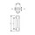 Deltacalor NEW LINE elemento singolo a 2 colonne bianco h 600 x l 66 mm NW2060..B
