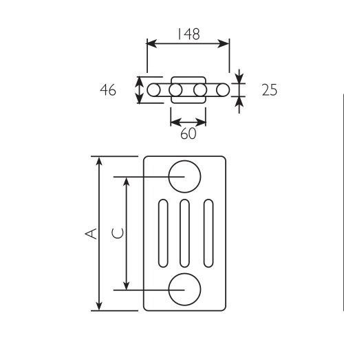 Immagine di Deltacalor NEW LINE elemento singolo a 4 colonne bianco h 685 x l 148 mm NW4068..B