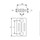 Deltacalor NEW LINE elemento singolo a 4 colonne bianco h 1500 x l 148 mm NW4150..B