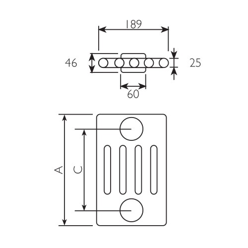 Immagine di Deltacalor NEW LINE elemento singolo a 5 colonne bianco h 600 x l 189 mm NW5060..B