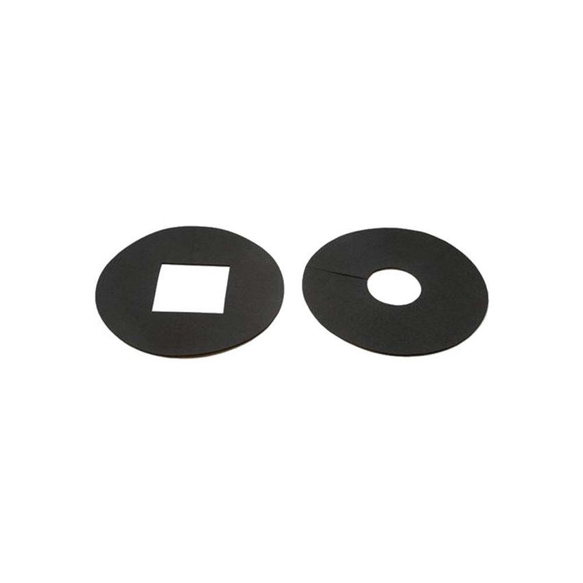 Immagine di Bosch Set 2 rosette nere, con sezione interna quadrata e rotonda per resistenza elettrica 7735501421
