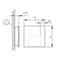 Immagine di Deltacalor ECO HEAT radiatore con scambiatore triplo H.70 L.70 cm, colore bianco ECH3070070B