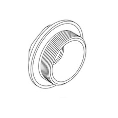 Immagine di Irsap tappo destro cieco da 1" 1/4, per Tesi, confezione singola, colore bianco standard finitura lucido TAPBLISIRDXCI01