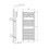 Immagine di Deltacalor AP-UP scaldasalviette bianco h 1177 x l 500 mm CAP120050B