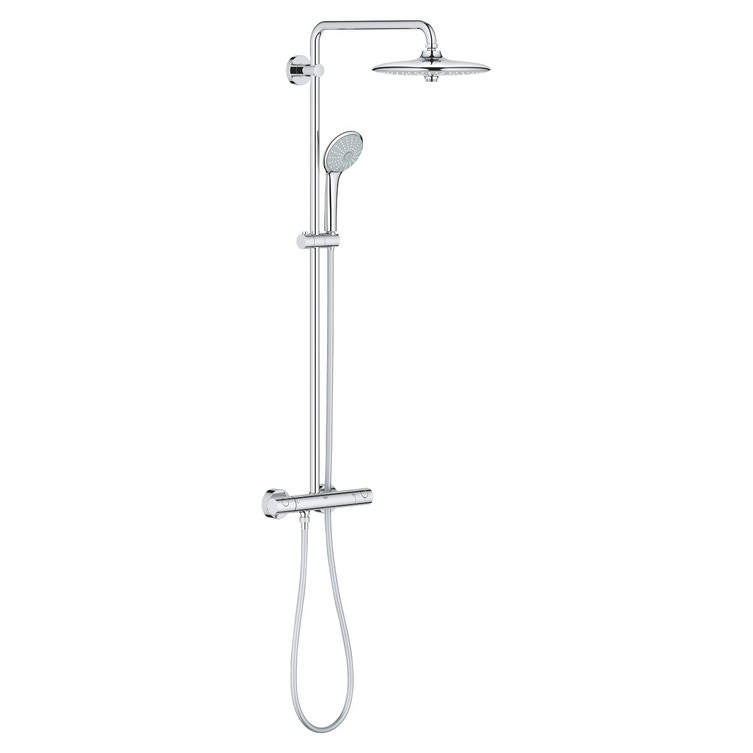 Colonna Doccia Con Miscelatore Grohe.Grohe 27615001 Euphoria System 260 Sistema Doccia Con Miscelatore Termostatico Con Limitatore Di Portata Finitura Cromo Prezzi E Offerte Su Tavolla Com