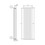 Immagine di Deltacalor FLYLINE VERTICALE SINGOLO radiatore bianco h 2000 x l 524 mm FL1V200007B
