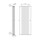Deltacalor FLYLINE VERTICALE DOPPIO radiatore H.200 L.59,8cm, colore bianco FL2V200008B