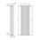 Immagine di Deltacalor HEGOLINE 23 VERTICALE doppio radiatore Bianco h. 400 x L. 666 mm HH232V040018B