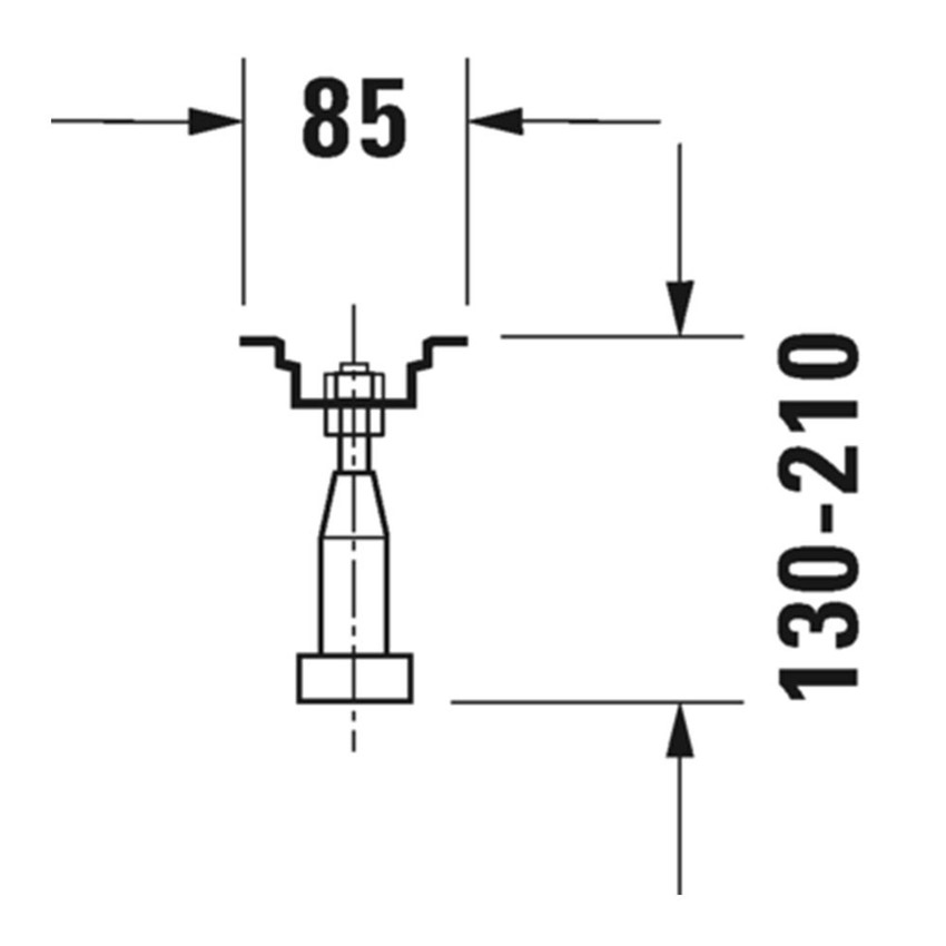 Immagine di Duravit Telaio con piedi per vasche e piatti doccia in acrilico di lunghezza > 150 cm 790105000000000