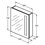 Immagine di Ideal Standard Specchio contenitore L.60 H.70 P.17 cm, con anta a specchio interno/esterno, finitura alluminio T3373AL