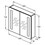 Immagine di Ideal Standard Specchio contenitore L.80 H.70 P.17 cm, con ante a specchio interno/esterno, finitura alluminio T3388AL