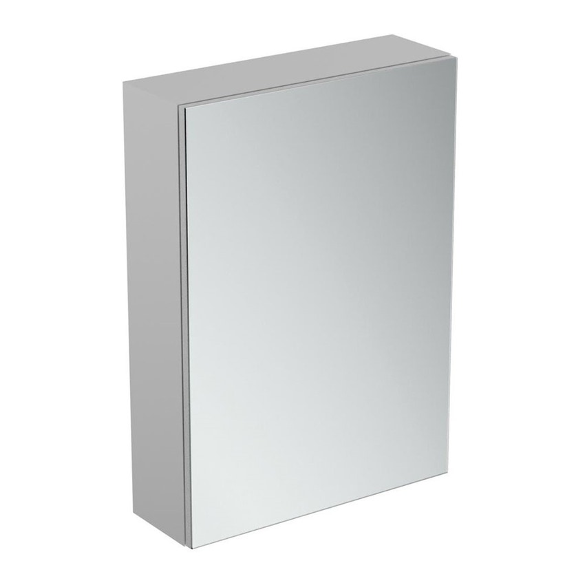 Immagine di Ideal Standard Specchio contenitore L.50 H.70 P.17 cm, con specchio ingranditore interno, finitura alluminio T3428AL