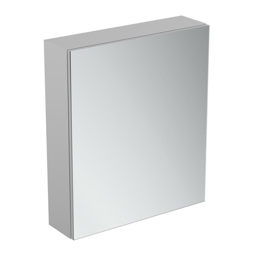 Immagine di Ideal Standard Specchio contenitore L.60 H.70 P.17 cm, con specchio ingranditore interno, finitura alluminio T3430AL