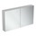 Ideal Standard Specchio contenitore L.120 H.70 P.17 cm, con specchio ingranditore interno, finitura alluminio T3499AL