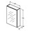 Immagine di Ideal Standard Specchio contenitore L.50 H.70 P.17 cm, finitura alluminio T3588AL
