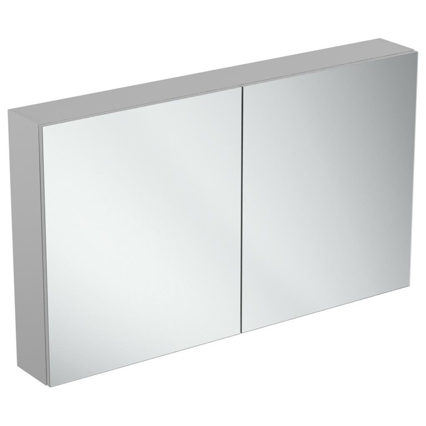 Immagine di Ideal Standard Specchio contenitore L.120 H.70 P.17 cm, finitura alluminio T3593AL