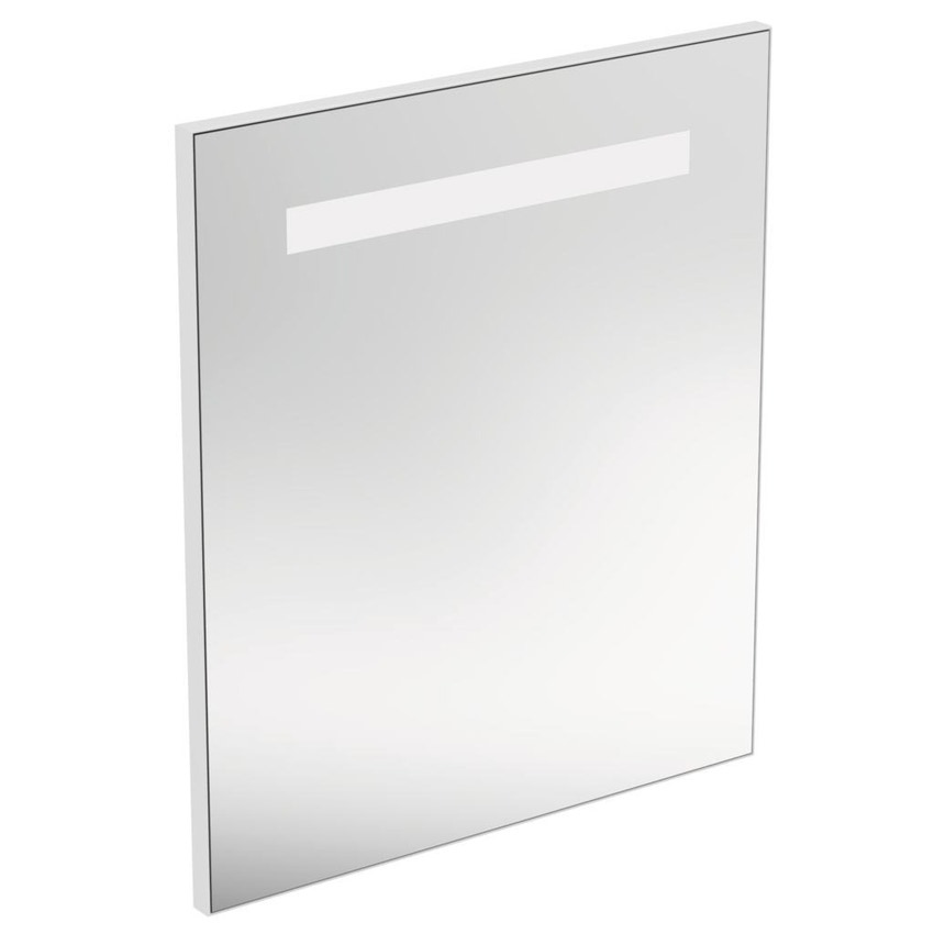 Immagine di Ideal Standard Specchio L.60 H.70 P.2.6 cm, con luce a LED superiore integrata, finitura a specchio T3340BH