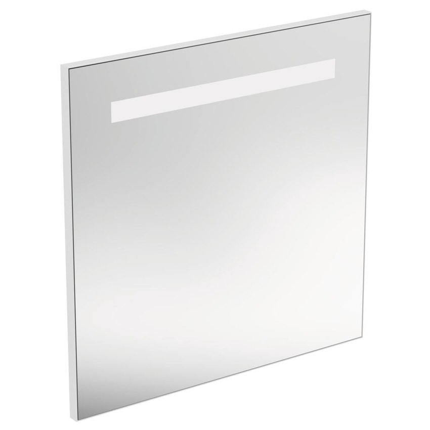 Immagine di Ideal Standard Specchio L.70 H.70 P.2.6 cm, con luce a LED superiore integrata, finitura a specchio T3341BH