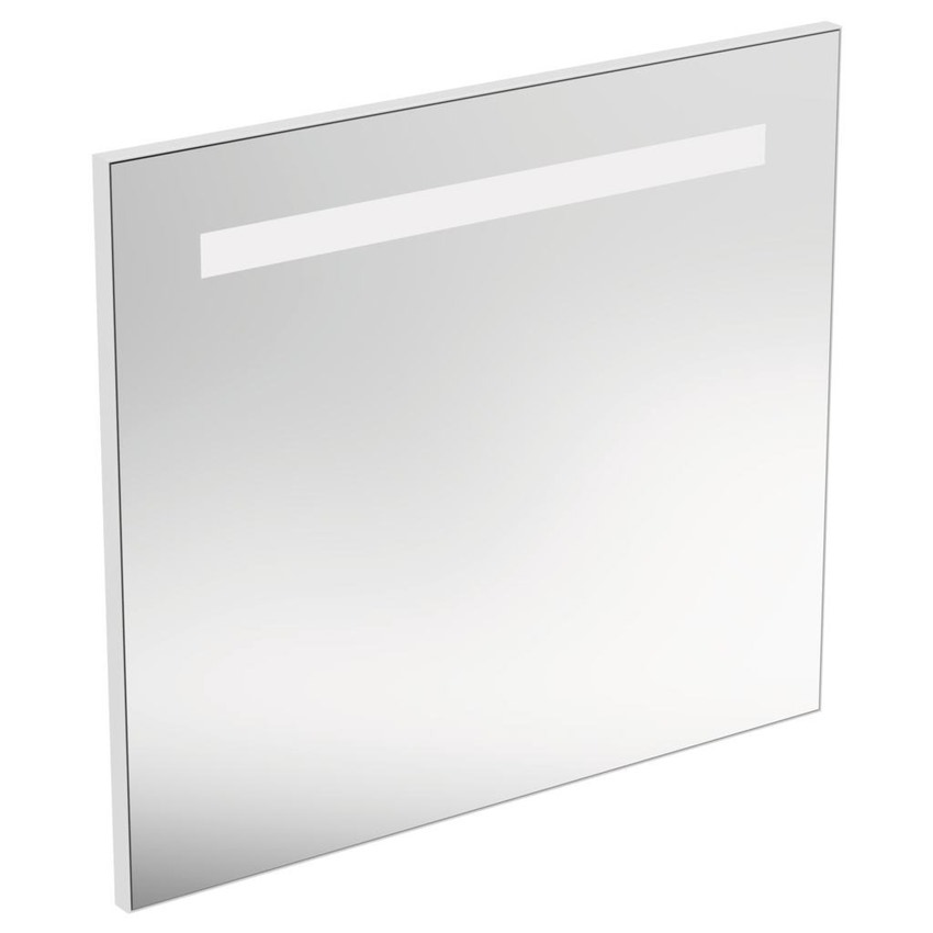 Immagine di Ideal Standard Specchio L.80 H.70 P.2.6 cm, con luce a LED superiore integrata, finitura a specchio T3342BH