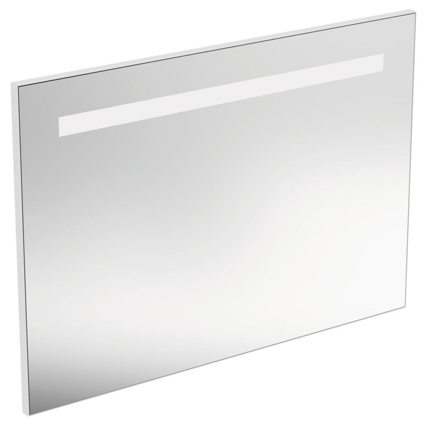 Immagine di Ideal Standard Specchio L.100 H.70 P.2.6 cm, con luce a LED superiore integrata, finitura a specchio T3343BH