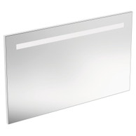 Specchio L.120 H.70 P.2.6 cm, con luce a LED superiore integrata, finitura a specchio