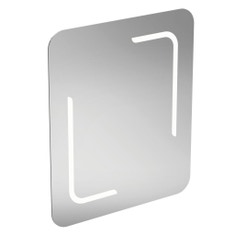 Immagine di Ideal Standard Specchio L.60 H.70 P.2.6 cm, con bordi arrotondati e con luce a LED integrata, finitura a specchio T3350BH