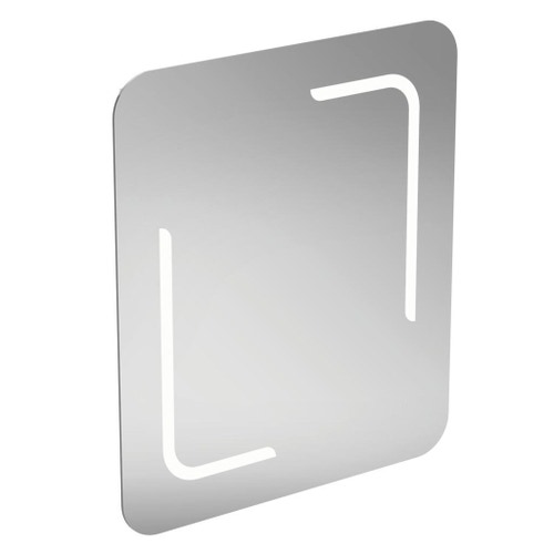 Immagine di Ideal Standard Specchio L.60 H.70 P.2.6 cm, con bordi arrotondati e con luce a LED integrata, finitura a specchio T3350BH