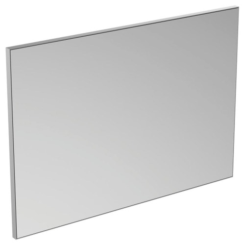 Immagine di Ideal Standard I.LIFE B set L.100 cm con mobile sottolavabo, finitura quercia scura, lavabo, colore bianco finitura lucido, specchio rettangolare T5275NW+T460301
