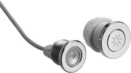 Immagine di Duravit luce led colorata con telecomando per vasche idromassaggio con Jet-System o sistema Combi P finitura cromo  791850000000000