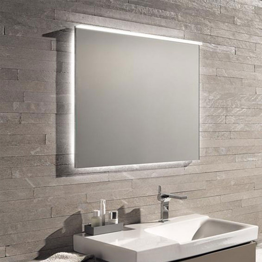 Immagine di Geberit XENO² specchio L.90 cm, con illuminazione diretta e indiretta a led regolabile a destra, a sinistra o centrale 500.522.00.1