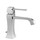 Gessi MIMI miscelatore lavabo con scarico e flessibili di collegamento, finitura finox 31101#149