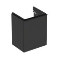 Immagine di Geberit SMYLE mobile sospeso L.50 cm, con anta apertura destra e chiusura ammortizzata, colore nero finitura opaco 500.363.JK.1