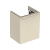 Immagine di Geberit SMYLE mobile sospeso L.50 cm, con anta apertura destra e chiusura ammortizzata, colore grigio sabbia finitura lucido 500.363.JL.1