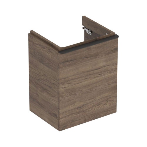 Immagine di Geberit SMYLE mobile sospeso L.50 cm, con anta apertura destra e chiusura ammortizzata, finitura noce americano 500.363.JR.1