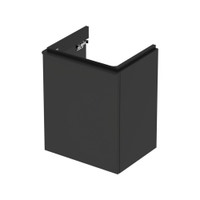 Immagine di Geberit SMYLE mobile sospeso L.50 cm, con anta apertura sinistra e chiusura ammortizzata, colore nero finitura opaco 500.364.JK.1