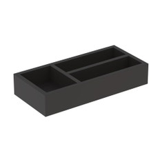 Immagine di Geberit SMYLE inserto portaoggetti T per cassettone singolo e cassettoni superiori finitura grigio lava opaco 500.678.00.1