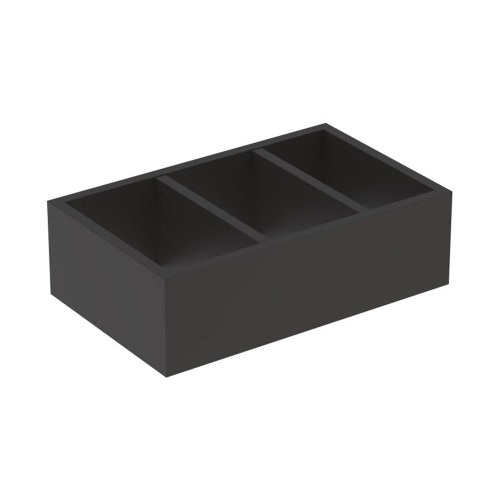 Immagine di Geberit SMYLE inserto portaoggetti H per cassettone singolo e cassettoni superiori finitura grigio lava opaco 500.676.00.1