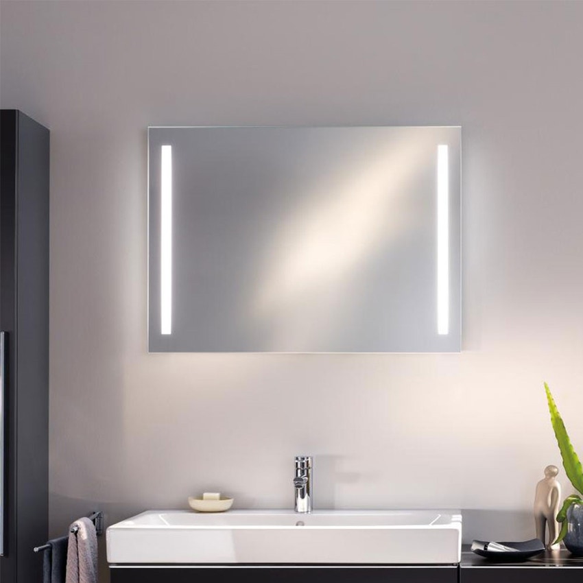 Geberit 500.589.00.1 OPTION specchio 90 cm con illuminazione led  posizionata a destra e sinistra