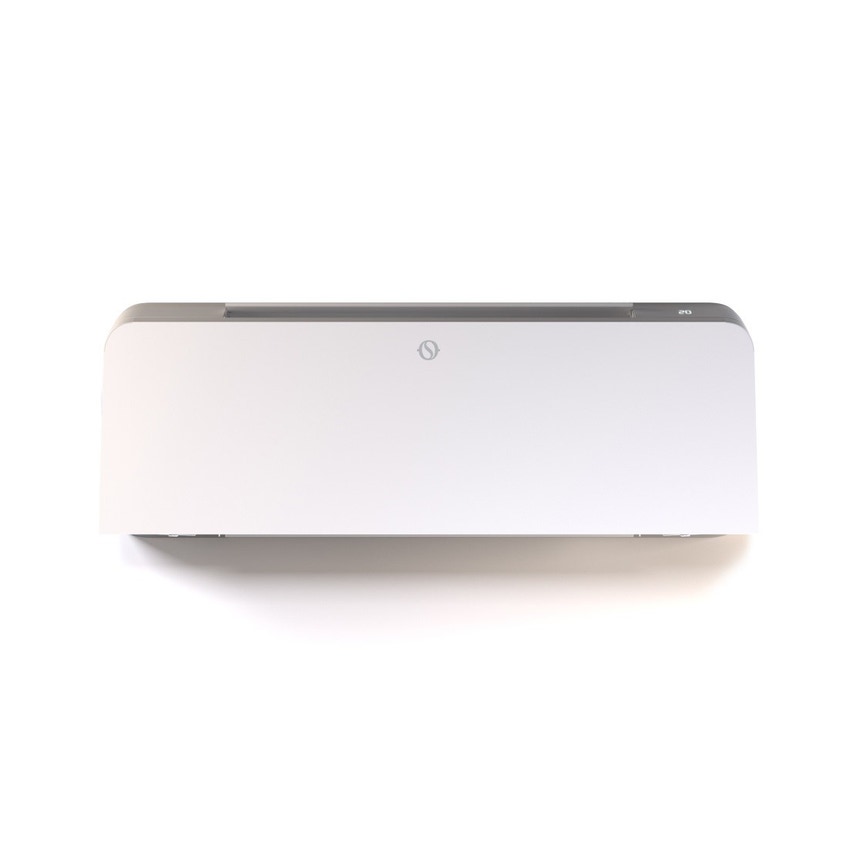 Immagine di Olimpia Splendid Bi2 SLW Wall inverter 400, ventilconvettore idronico a parete con valvola a 3 vie e comando touch remote, colore bianco 01787