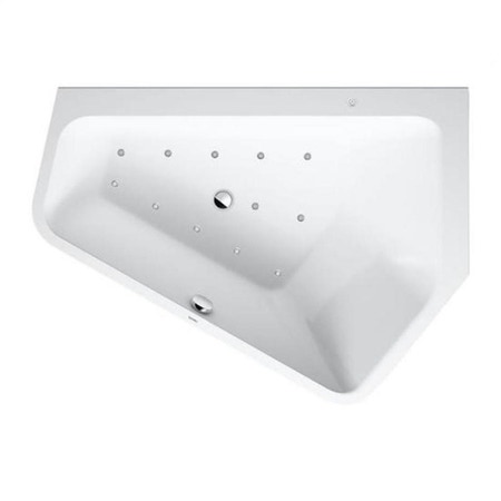 Immagine di Duravit PAIOVA 5 vasca idromassaggio 177x130cm installazione ad angolo a dx con sistema aria, colore bianco 760395000AS0000