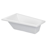 PAIOVA vasca da bagno a incasso L.170 P.100 cm, installazione ad angolo sx, colore bianco