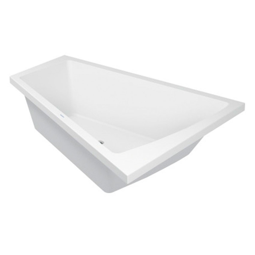 Immagine di Duravit PAIOVA vasca da bagno a incasso L.180 P.140 cm, installazione ad angolo dx, colore bianco 700217000000000