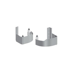 Immagine di Olimpia Splendid Kit due piedini estetici di copertura tubazioni provenienti dal pavimento, colore bianco B0157