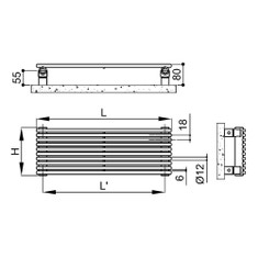 Immagine di Irsap ARPA12 radiatore orizzontale 26 elementi H.47,2 L.52 P.4 cm, colore bianco A1205202601IR01H01