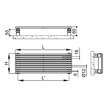 Irsap 700 ARPA18 radiatore verticale 36 elementi H.70 L.97,3 P.4,6 cm, colore  bianco - A1807003601IR01A01